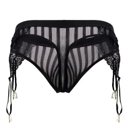 CandyMan String Porte-Jarretelles Turan Noir